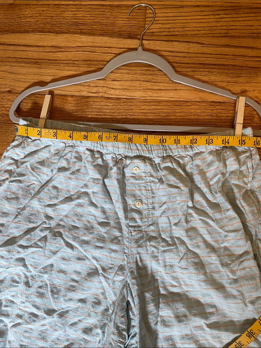 Anthropologie Light Blue Ruffle Capri Pajama Set - Picture 14 of 15